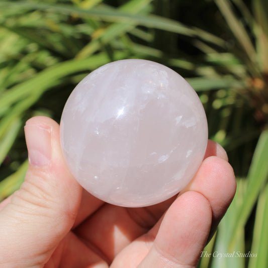 Rose Quartz Medium Polished Crystal Sphere