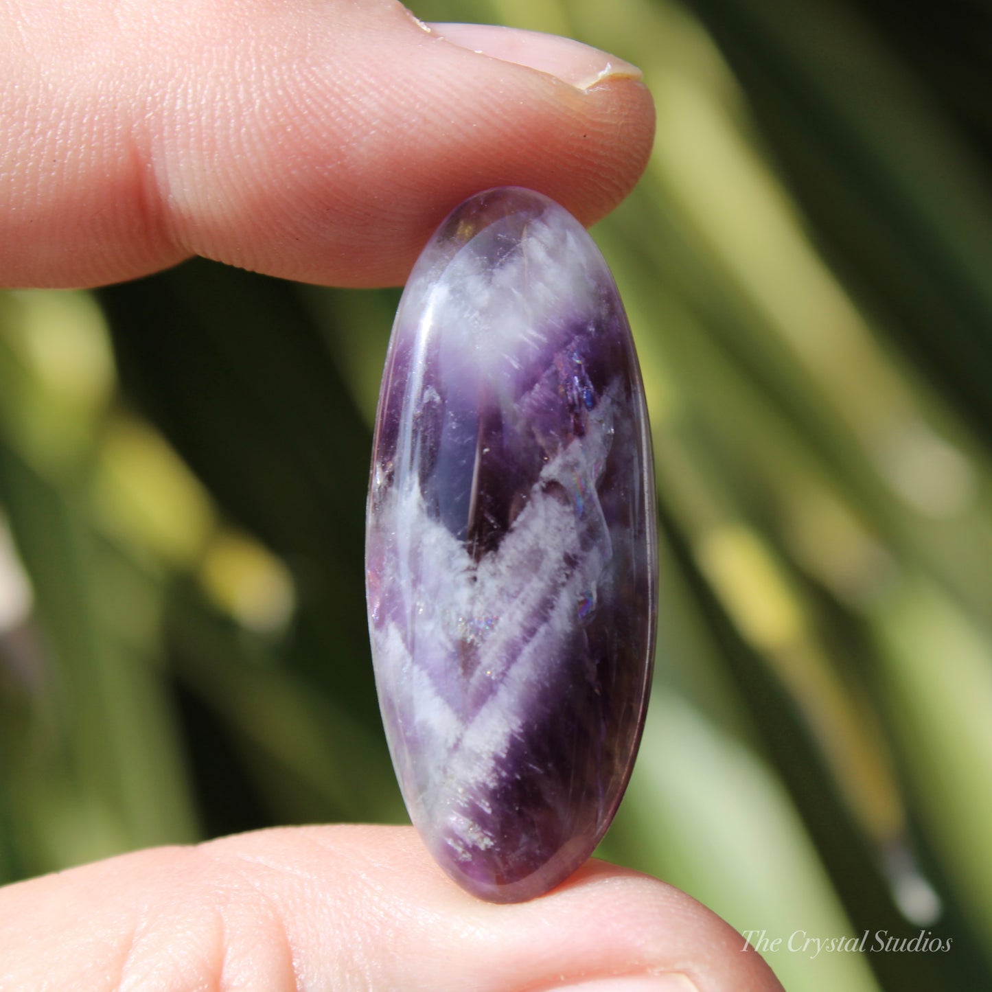 Chevron Amethyst Polished Cabochon Crystal