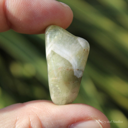 Praisolite Polished Crystal Tumblestone