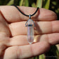 Angel Aura Quartz Polished Crystal Point Pendant
