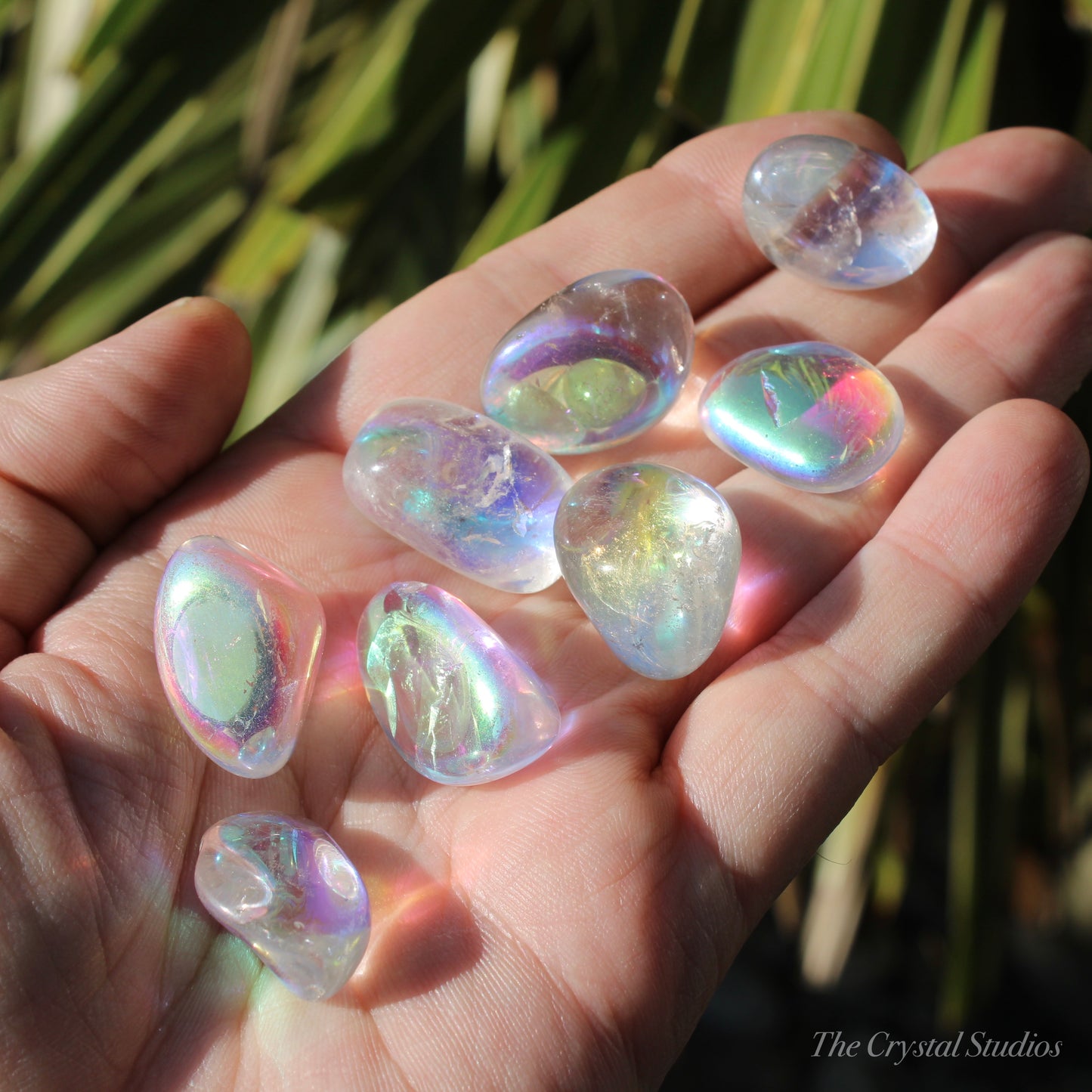 Angel Aura Quartz Polished Crystal Tumblestones