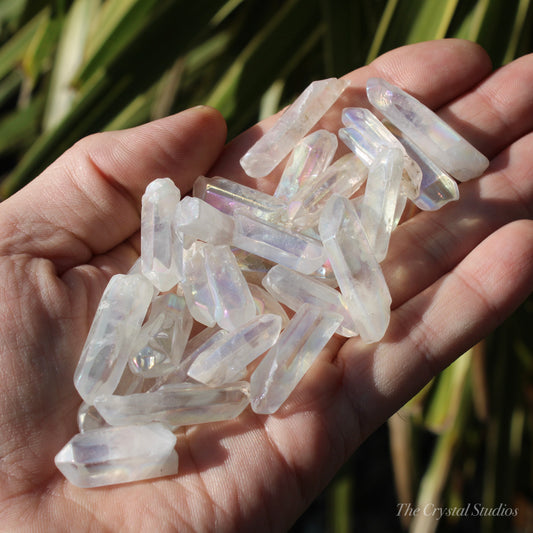 Angel Aura Quartz Small Natural Crystal Points