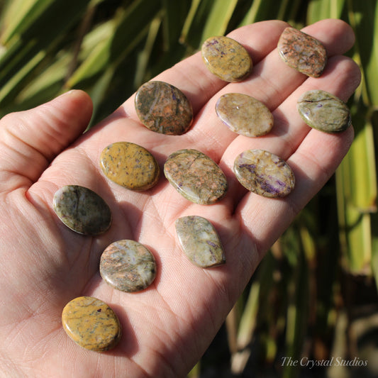 Brecciated Jasper Polished Crystal Cabochons