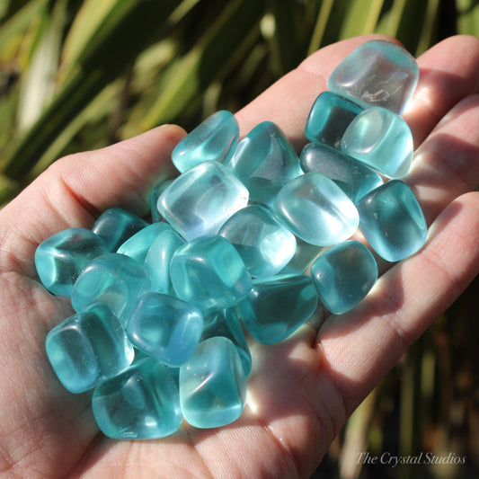 Blue Obsidian Polished Crystal Tumblestones