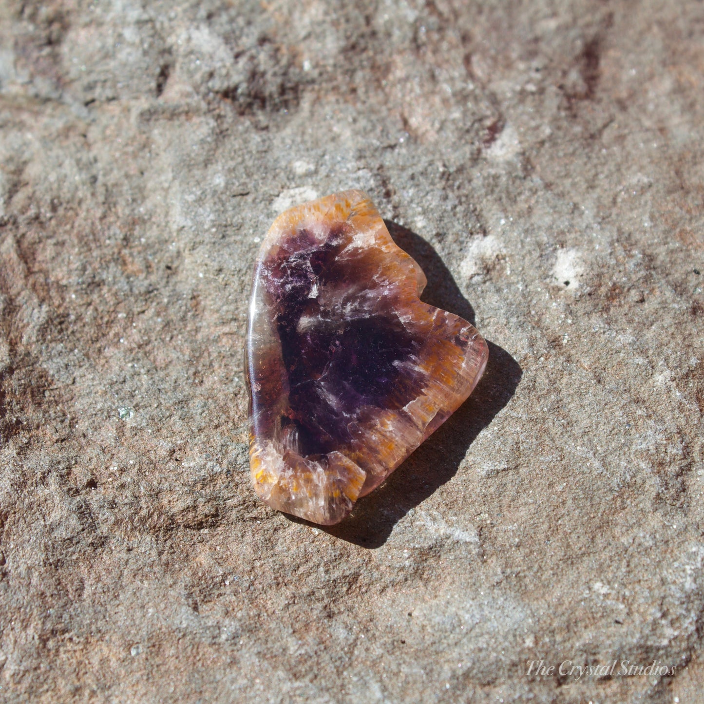 Super Seven Polished Crystal Slice