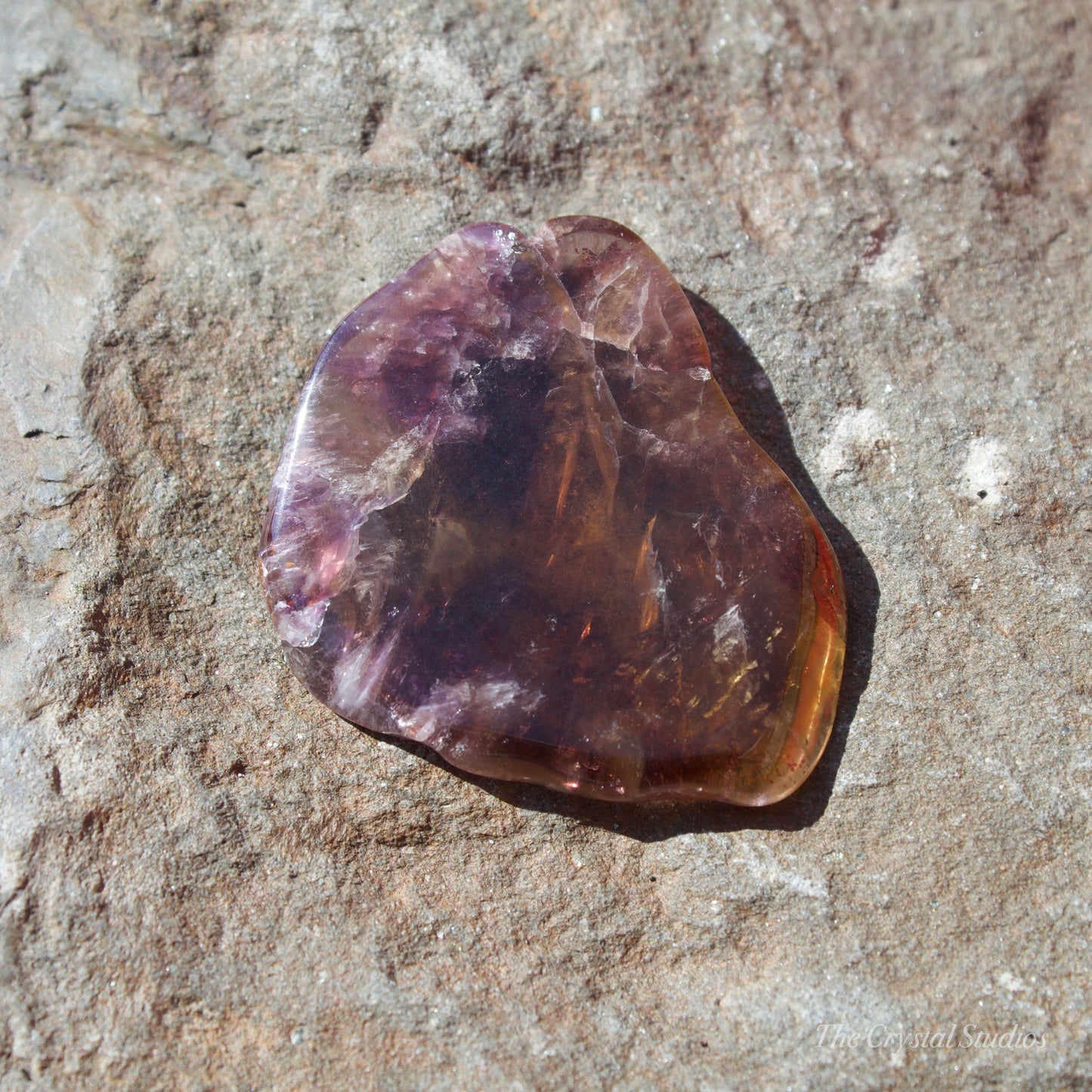 Super Seven Polished Crystal Slice