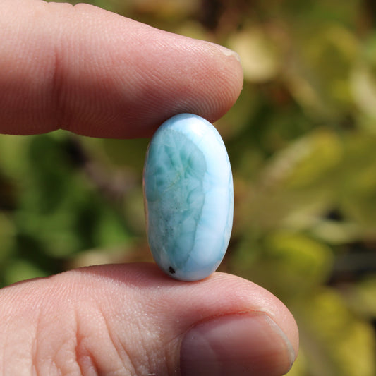 Larimar Polished Crystal Cabochon